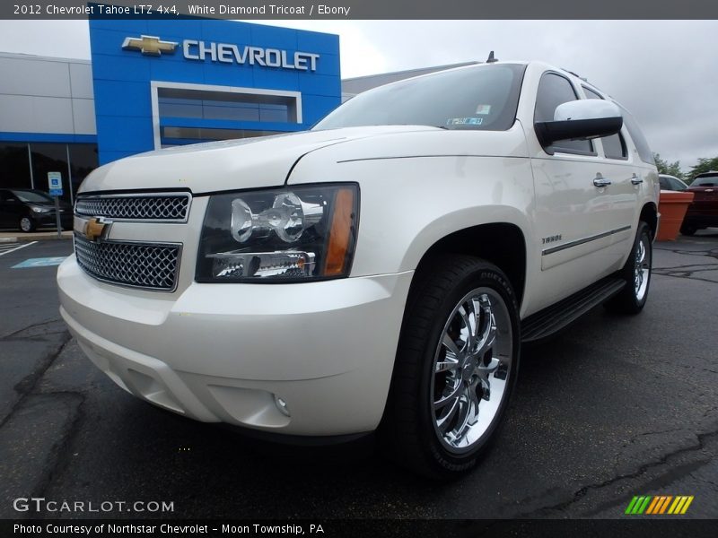 White Diamond Tricoat / Ebony 2012 Chevrolet Tahoe LTZ 4x4