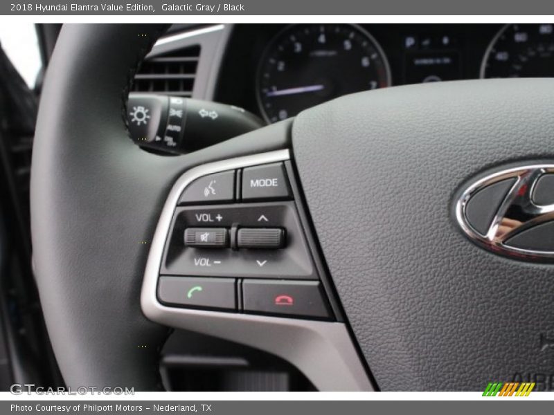 Galactic Gray / Black 2018 Hyundai Elantra Value Edition