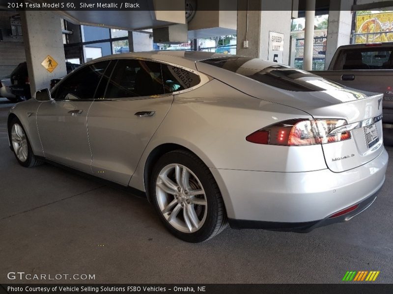 Silver Metallic / Black 2014 Tesla Model S 60