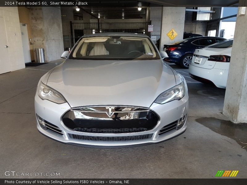 Silver Metallic / Black 2014 Tesla Model S 60