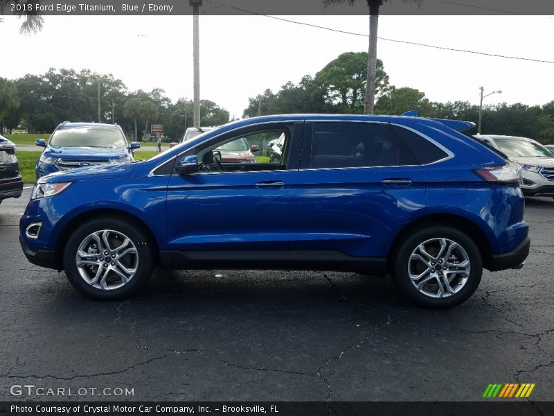 Blue / Ebony 2018 Ford Edge Titanium
