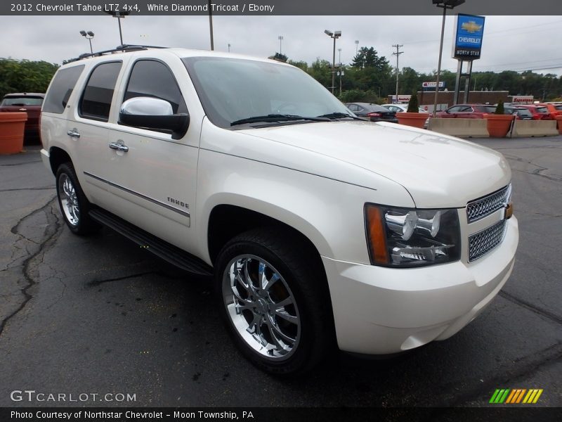 White Diamond Tricoat / Ebony 2012 Chevrolet Tahoe LTZ 4x4