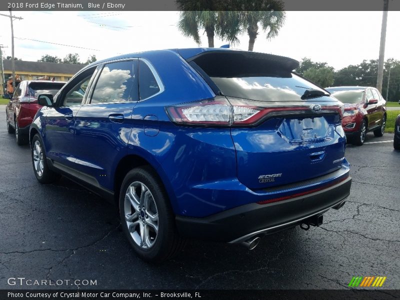 Blue / Ebony 2018 Ford Edge Titanium