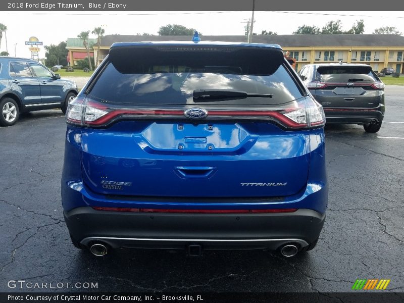 Blue / Ebony 2018 Ford Edge Titanium