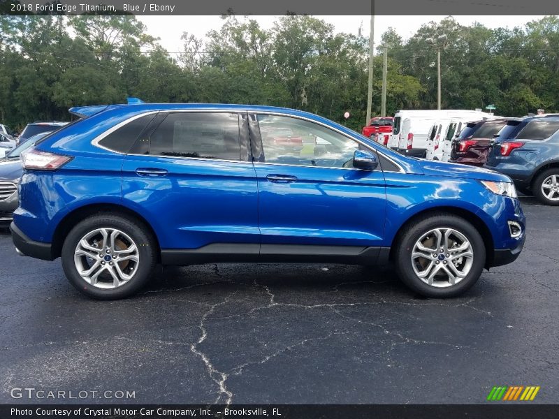 Blue / Ebony 2018 Ford Edge Titanium