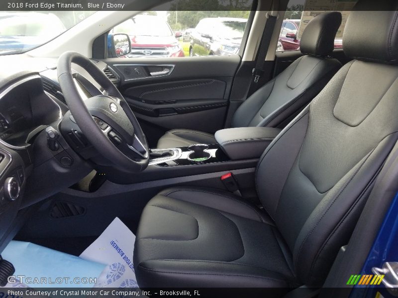 Blue / Ebony 2018 Ford Edge Titanium