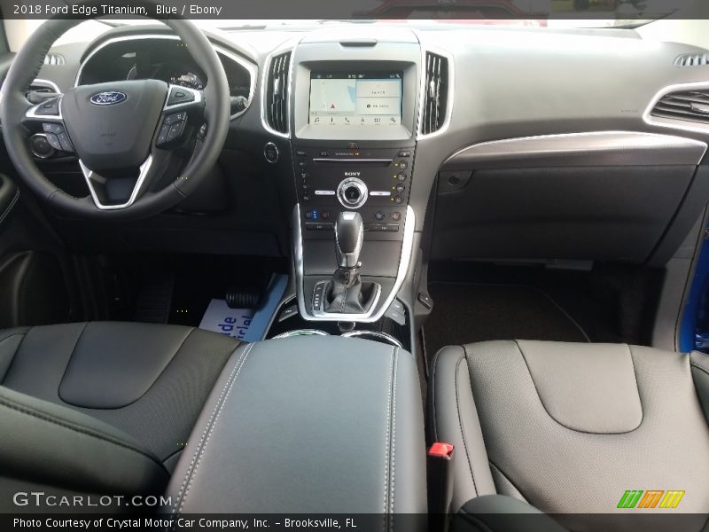 Blue / Ebony 2018 Ford Edge Titanium