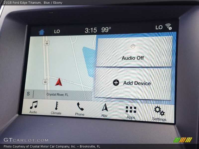 Blue / Ebony 2018 Ford Edge Titanium