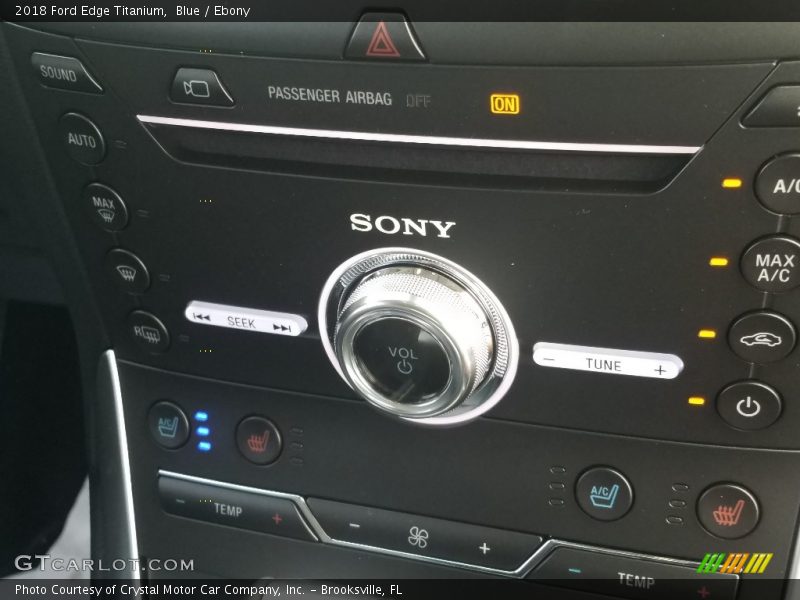 Blue / Ebony 2018 Ford Edge Titanium