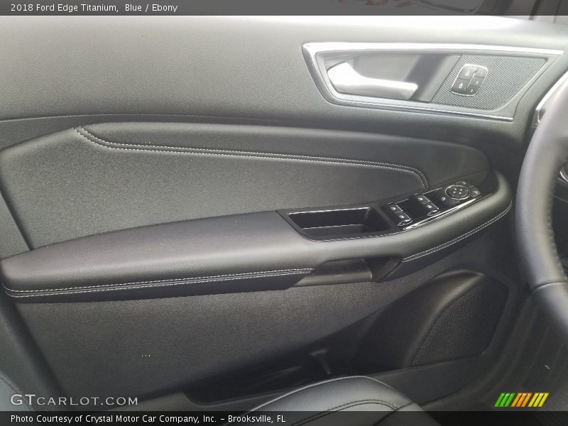 Blue / Ebony 2018 Ford Edge Titanium