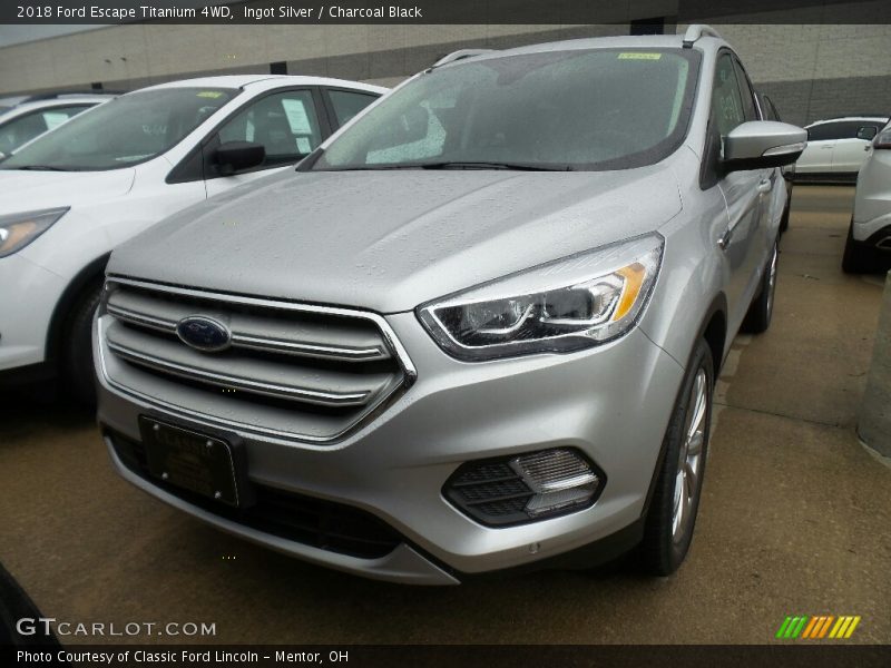 Ingot Silver / Charcoal Black 2018 Ford Escape Titanium 4WD