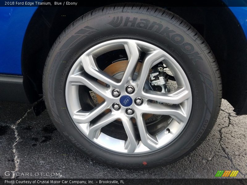 Blue / Ebony 2018 Ford Edge Titanium