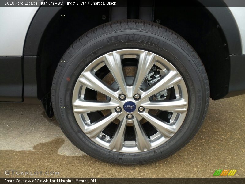 Ingot Silver / Charcoal Black 2018 Ford Escape Titanium 4WD