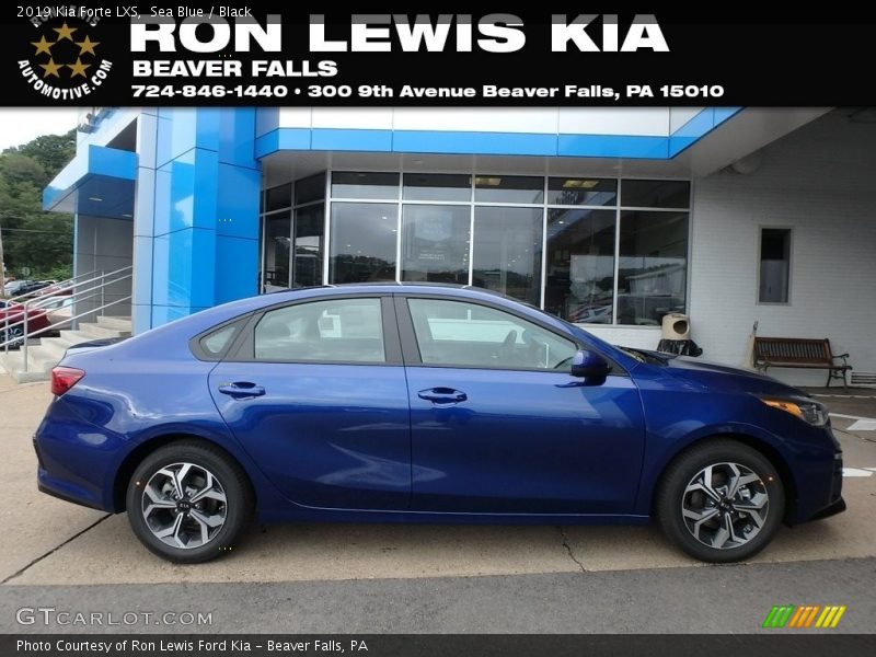 Sea Blue / Black 2019 Kia Forte LXS