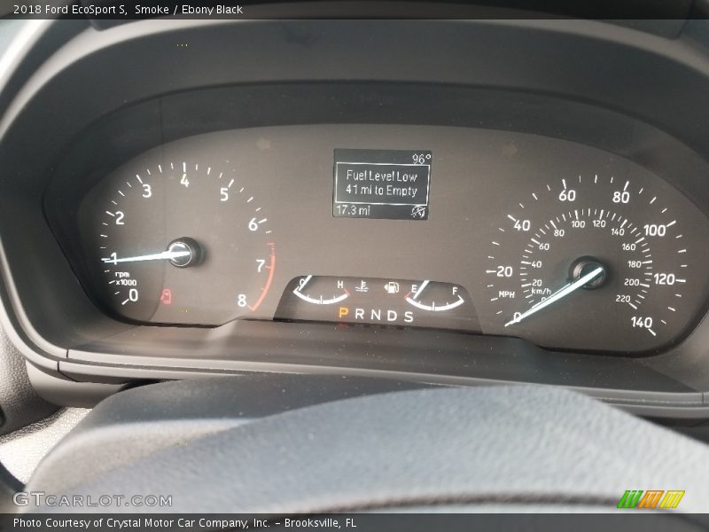 Smoke / Ebony Black 2018 Ford EcoSport S
