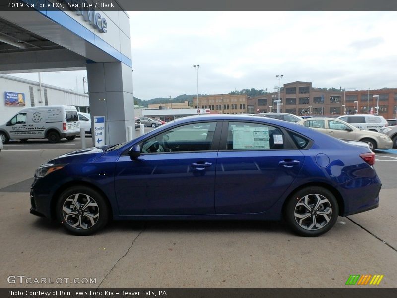 Sea Blue / Black 2019 Kia Forte LXS