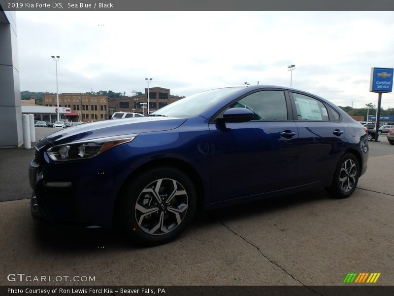 Sea Blue / Black 2019 Kia Forte LXS