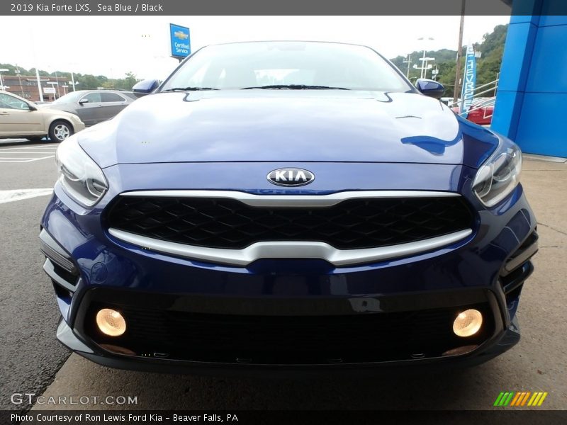 Sea Blue / Black 2019 Kia Forte LXS