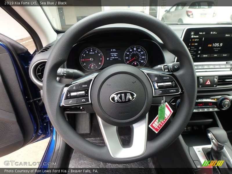 Sea Blue / Black 2019 Kia Forte LXS