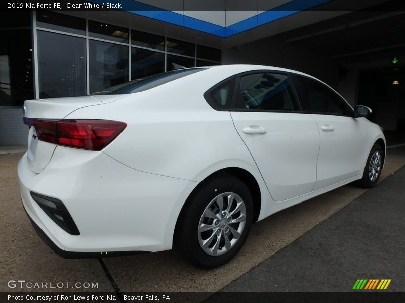 Clear White / Black 2019 Kia Forte FE