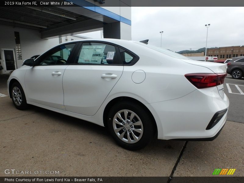 Clear White / Black 2019 Kia Forte FE