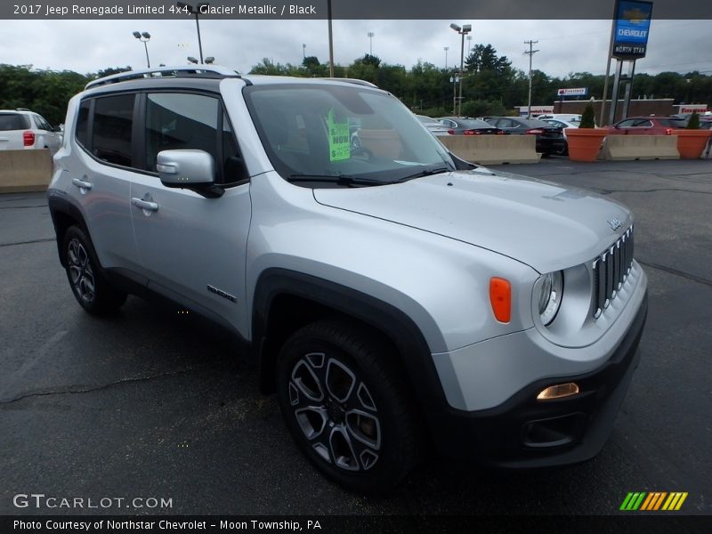 Glacier Metallic / Black 2017 Jeep Renegade Limited 4x4