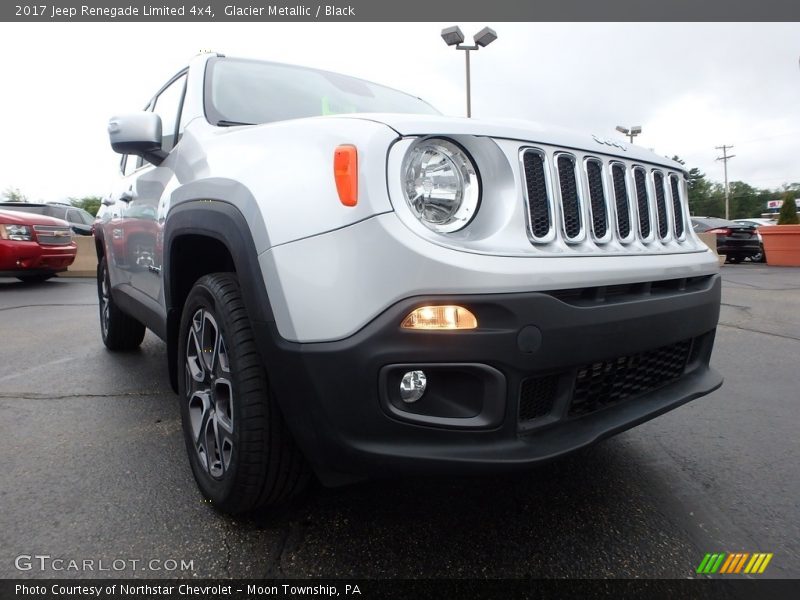 Glacier Metallic / Black 2017 Jeep Renegade Limited 4x4