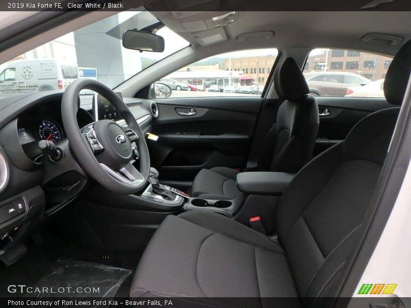 Clear White / Black 2019 Kia Forte FE