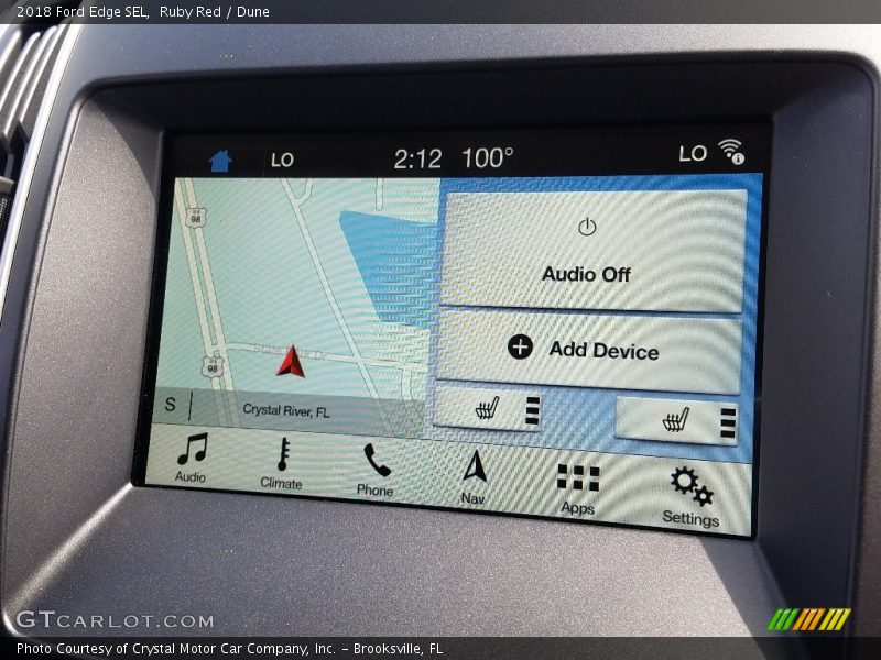 Ruby Red / Dune 2018 Ford Edge SEL
