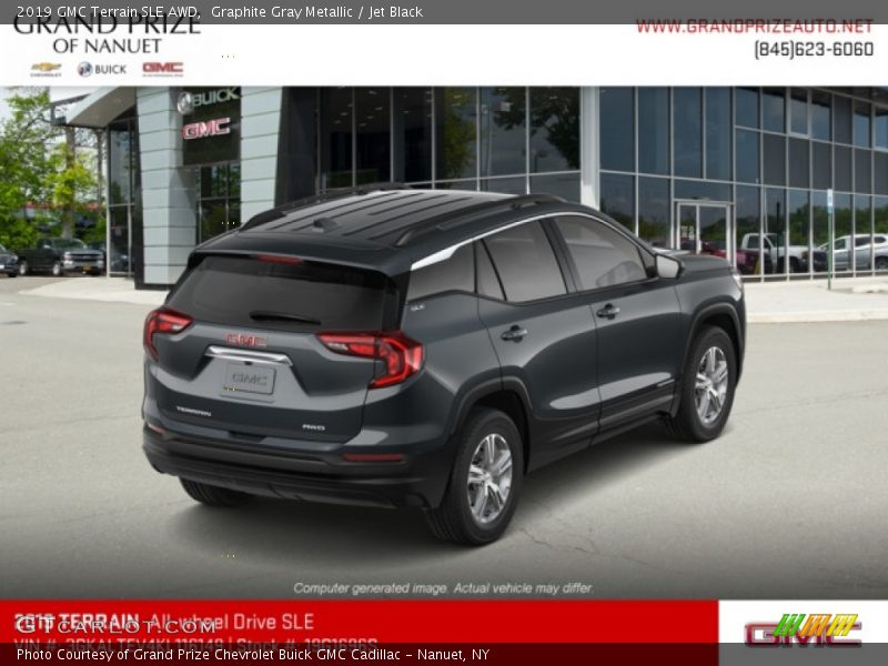 Graphite Gray Metallic / Jet Black 2019 GMC Terrain SLE AWD