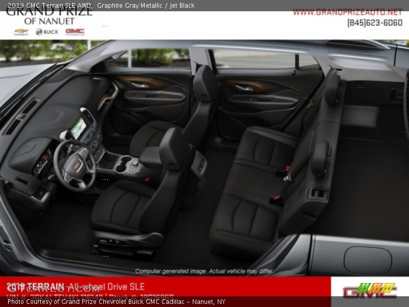 Graphite Gray Metallic / Jet Black 2019 GMC Terrain SLE AWD