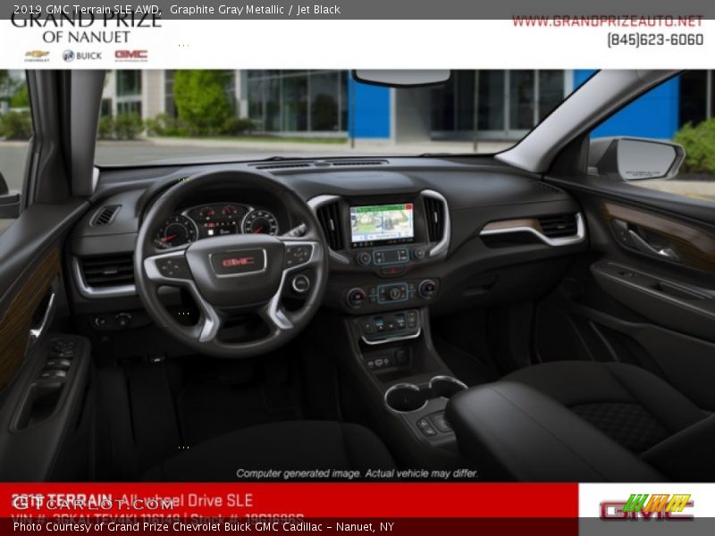 Graphite Gray Metallic / Jet Black 2019 GMC Terrain SLE AWD