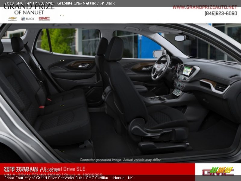 Graphite Gray Metallic / Jet Black 2019 GMC Terrain SLE AWD