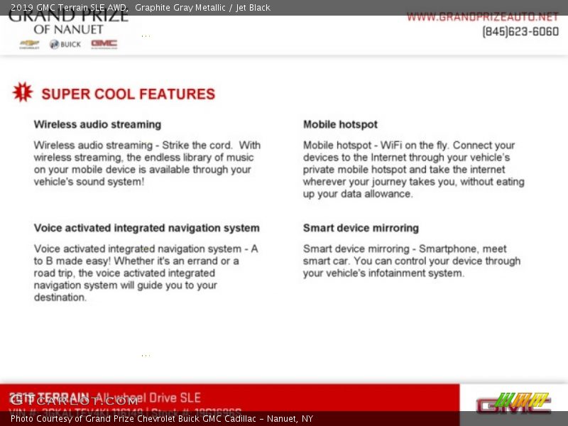 Graphite Gray Metallic / Jet Black 2019 GMC Terrain SLE AWD