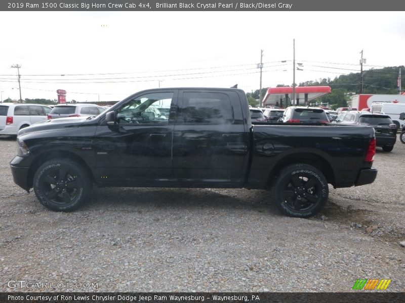 Brilliant Black Crystal Pearl / Black/Diesel Gray 2019 Ram 1500 Classic Big Horn Crew Cab 4x4