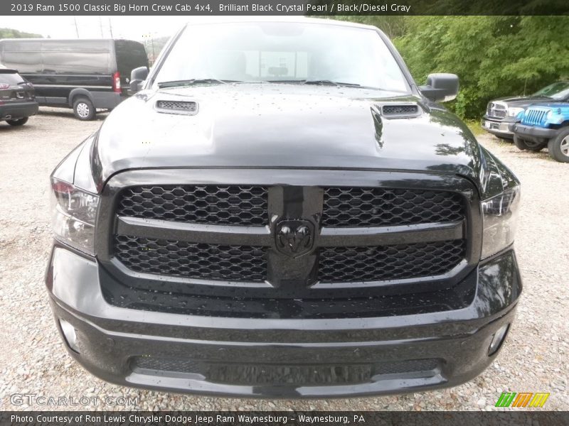 Brilliant Black Crystal Pearl / Black/Diesel Gray 2019 Ram 1500 Classic Big Horn Crew Cab 4x4