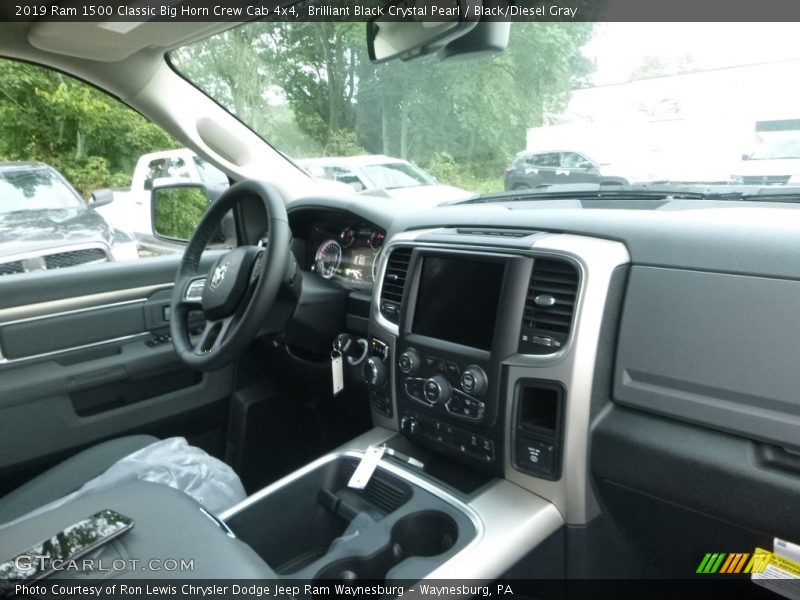 Brilliant Black Crystal Pearl / Black/Diesel Gray 2019 Ram 1500 Classic Big Horn Crew Cab 4x4