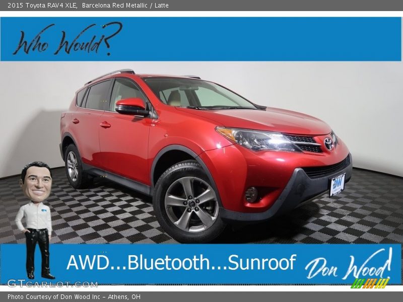 Barcelona Red Metallic / Latte 2015 Toyota RAV4 XLE