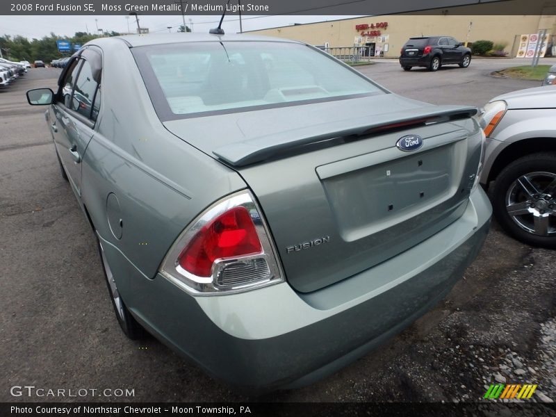Moss Green Metallic / Medium Light Stone 2008 Ford Fusion SE