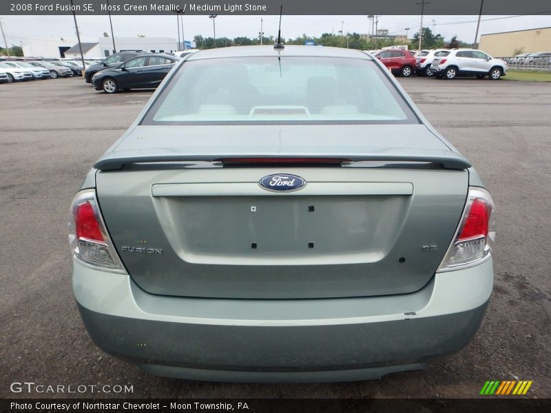 Moss Green Metallic / Medium Light Stone 2008 Ford Fusion SE