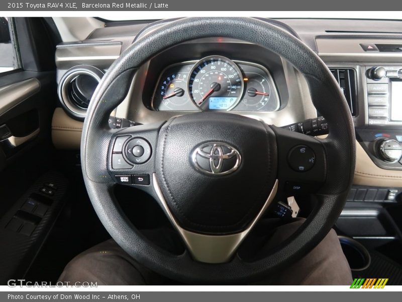 Barcelona Red Metallic / Latte 2015 Toyota RAV4 XLE