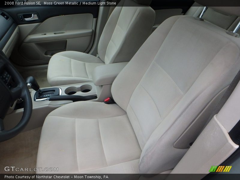 Moss Green Metallic / Medium Light Stone 2008 Ford Fusion SE