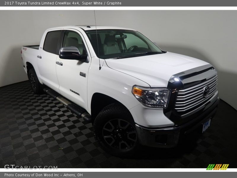 Super White / Graphite 2017 Toyota Tundra Limited CrewMax 4x4