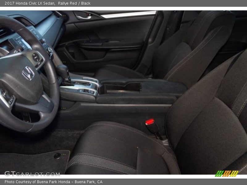Rallye Red / Black 2017 Honda Civic LX Sedan