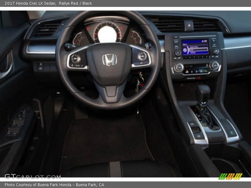 Rallye Red / Black 2017 Honda Civic LX Sedan