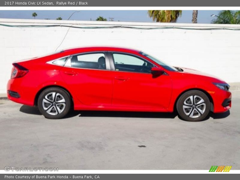 Rallye Red / Black 2017 Honda Civic LX Sedan