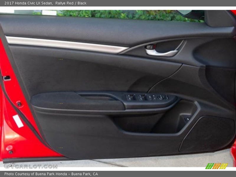 Rallye Red / Black 2017 Honda Civic LX Sedan