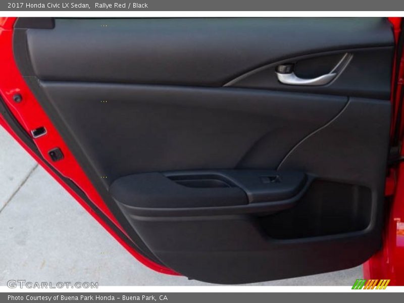 Rallye Red / Black 2017 Honda Civic LX Sedan