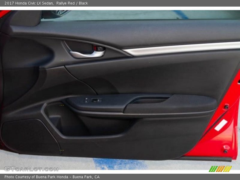 Rallye Red / Black 2017 Honda Civic LX Sedan