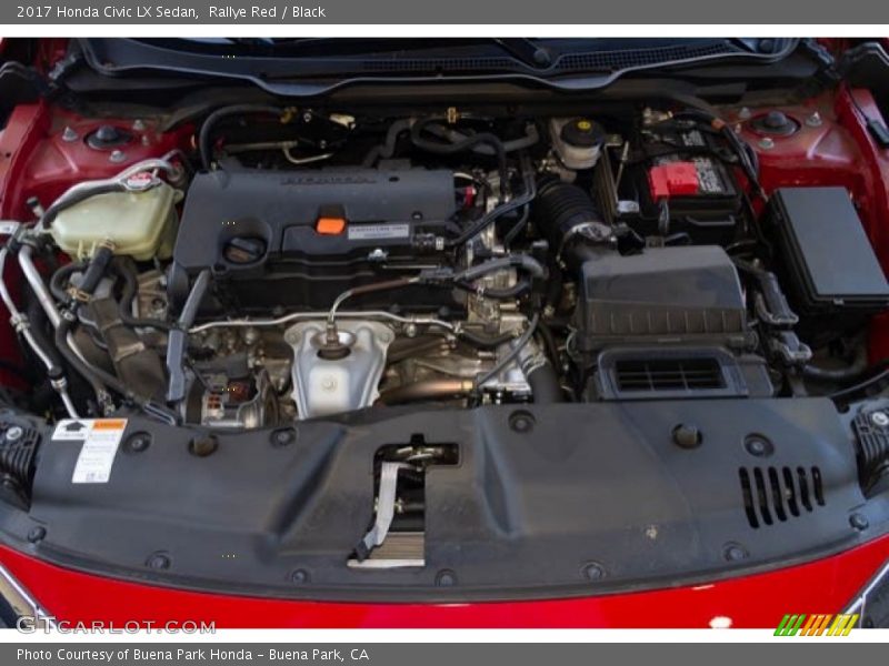 Rallye Red / Black 2017 Honda Civic LX Sedan
